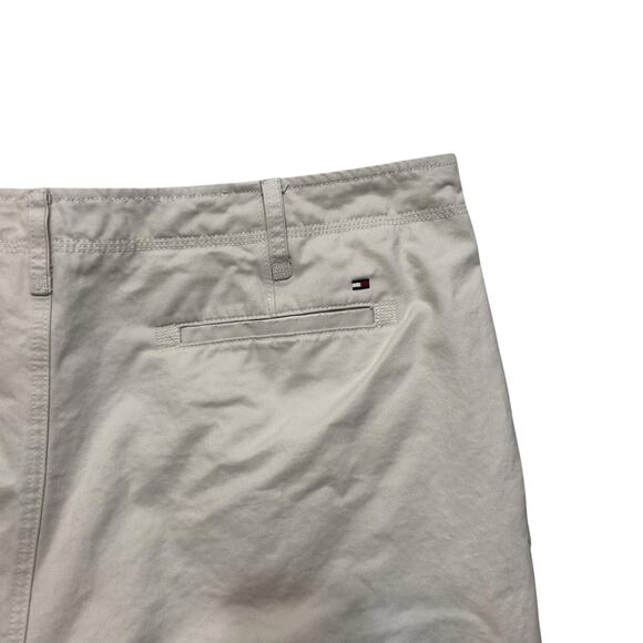 Tommy‎ Hilfiger Mens Shorts 44 Beige Cotton Raw Hem Utility Chino Casual Preppy - Picture 4 of 7